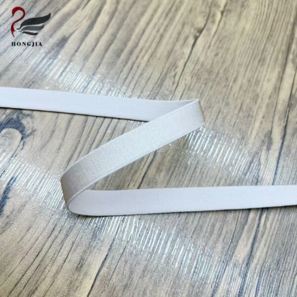 OEM Custom Color Size 18mm Durable Shiny Bra Elastic Strap Glossy Polyamide Shoulder Straps Bra Elastic Band
