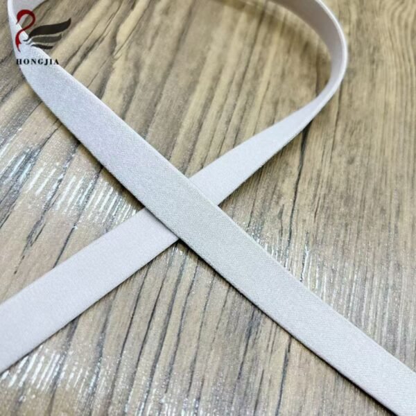 OEM Custom Color Size 18mm Durable Shiny Bra Elastic Strap Glossy Polyamide Shoulder Straps Bra Elastic Band