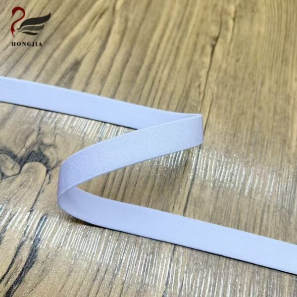 OEM Custom Color Size 18mm Durable Shiny Bra Elastic Strap Glossy Polyamide Shoulder Straps Bra Elastic Band
