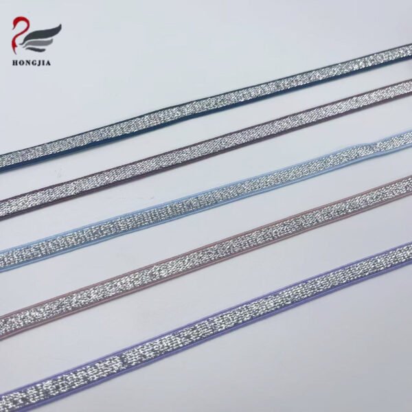 Factory Wholesale Multi-color Shiny Nylon Anti-slip Lingerie Shoulder Straps Soft Elastic Bra Straps