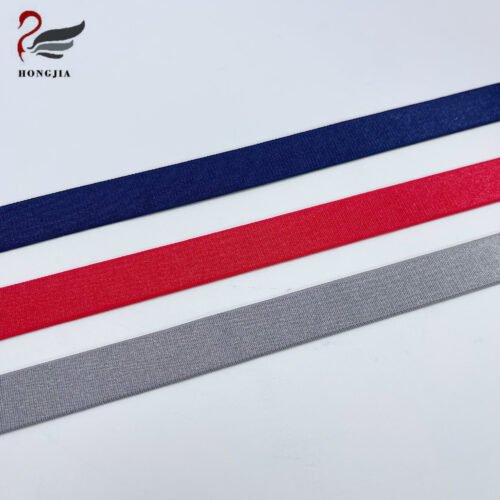 Factory Customizable Colors Shiny Elastic Nylon Jacquard Band Non-slip Bra Shoulder Strap for Clothing
