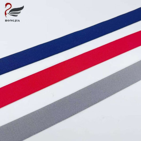 Factory Wholesale Multiple Color Soft Elastic Band Nylon Flat Webbing Strap Ant-slip Bra Shoulder Strap