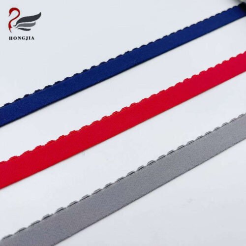 Factory Wholesale Flat Nylon Elastic Jacquard Band Webbing Tape Picot Elastic Band Bra Straps