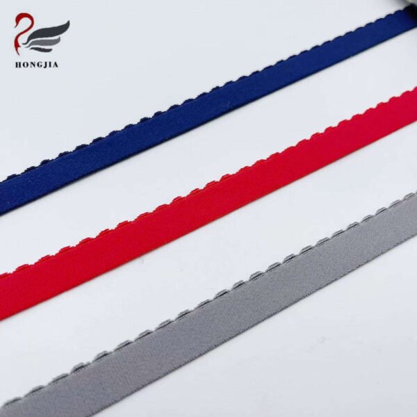Main-01 Factory Wholesale Flat Nylon Elastic Jacquard Band Webbing Tape Picot Elastic Band Bra Straps