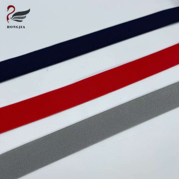 Wholesale Custom Soft Nylon Elastic Band Waistband Anti-slip Lingerie Tape Elastic Webbing Strap