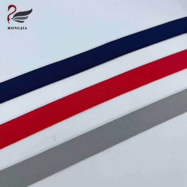Wholesale Custom logo Nylon Jacquard Elastic Band Anti-slip Elastic Ribbing Band Bra Straps