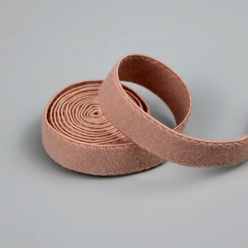High Quality 10mm Brown Soft Knitted Elastic Webbing 10Mm Nylon Spandex Plush Elastic Bra Strap for Lingerie