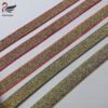 High Quality Colorful 20mm Shiny Glitter Elastic Band Nylon Underwear Elastic Webbing Bra Strap