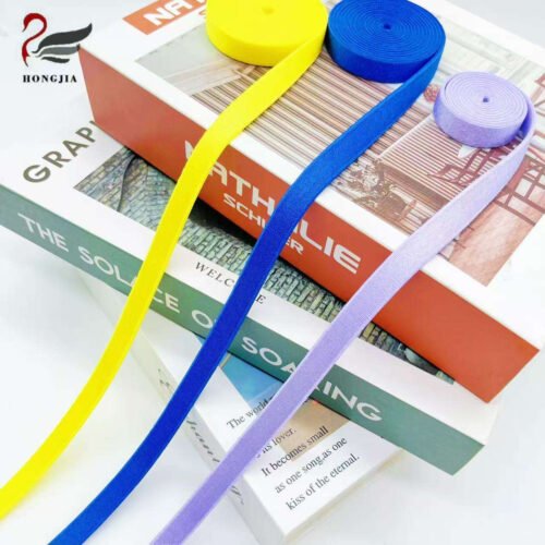 10mm Shiny Satin Bra Elastic Band Nylon Shoulder Strap Anti-slip Plush Elastic Bra Strap for Woman Lingerie Tape