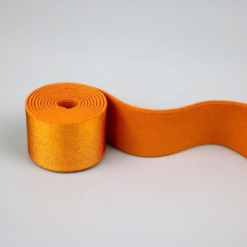 High Quality Orange 25Mm Width Nylon Elastic Band Comfortable Soft Lingerie Shoulder Tape Elastic Strap for Bra