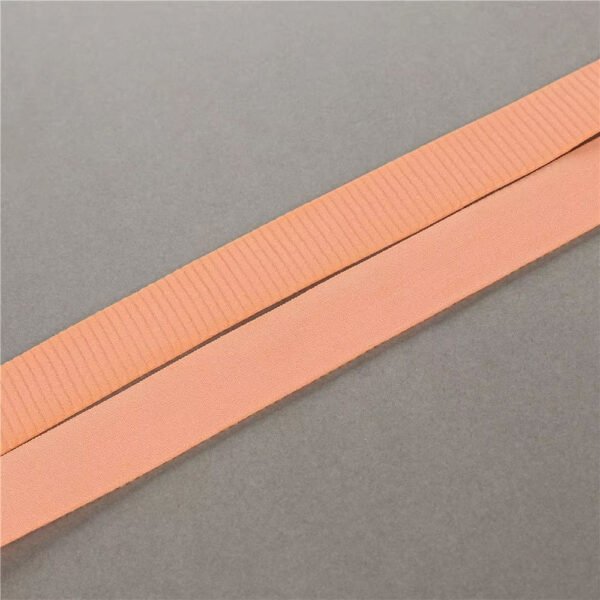 Custom Nylon Elastic Band Plush Ribbing Underwear Shoulder Straps Non slip Fold Over Bra Elastic Strap