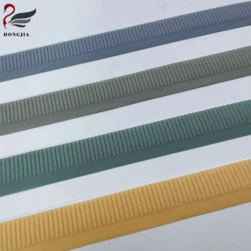Factory Suuply Half-ribbed Jacquard Elastic Band Plush Nylon Underwear Elastic Band Anti-slip Elastic Bra Strap