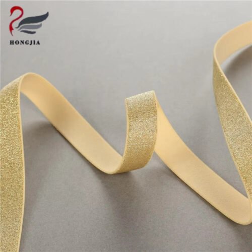 High Quality Jacquard Elastic Underwear Shoulder Strap Nylon Elastic Band Anti-slip Shiny Bra Elastic Strap