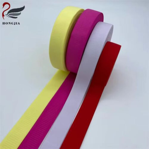 Wholesale 15mm Knitted Ribbing Elastic Band Elastic Band Nylon Non slip Plush Bra Strap Elastic for Underwear