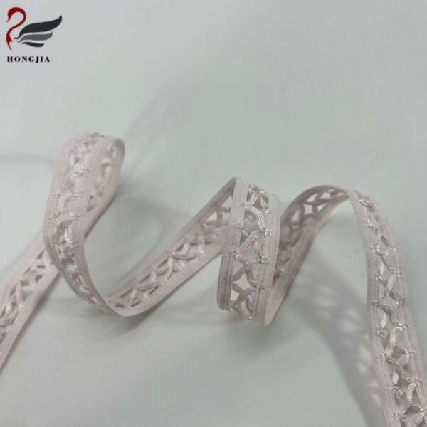 Main-01 White Crochet Elastic Tape Hollow Sewing Garment Webbing Soft Mesh Elastic Band for Clothes