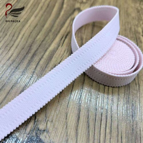 OEM ODM 20mm Bilateral Picot Edge Bra Elastic Band Polyamide Non slip Bra Elastic Strap for Underwear