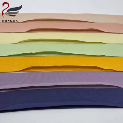 Wholesale 35mm Colorful Nylon Underwear Edging Elastic Band Elastic Bra Strap Knitted Fold Over Elastic