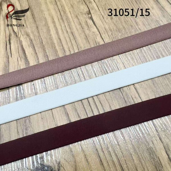 High Quality 15mm Soft Polyamide Bra Elastic Tape Plush Elastic Band Polyamide Non-slip Elastic Bra Straps