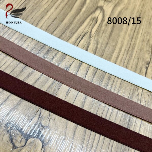 Wholesale Custom 15mm Skin-Friendly Plush Polyamide Elastic Band Anti-slip Elastic Bra Straps for Lingerie