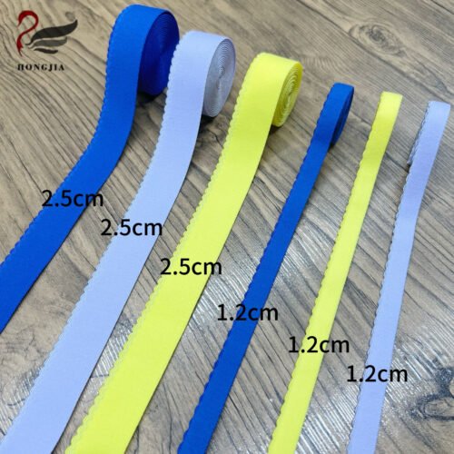 Cheap Price 12mm 25mm Picot Elastic Bra Strap Band Scalloped Lingerie Elastic Trim Non-slip Bra Shoulder Strap