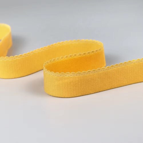 High Quality Soft Plush Scalloped Lingerie Elastic Band Polyamides Picot Edge Bra Strap Elastic