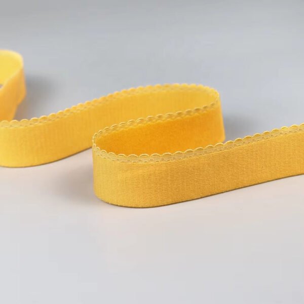 Main-01 High Quality Soft Plush Scalloped Lingerie Elastic Band Polyamides Picot Edge Bra Strap Elastic