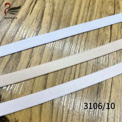 Custom Color 10mm Shiny Glossy Bra Elastic Strap Polyamide Anti slip Bra Elastic Shoulder Strap Band for Bras