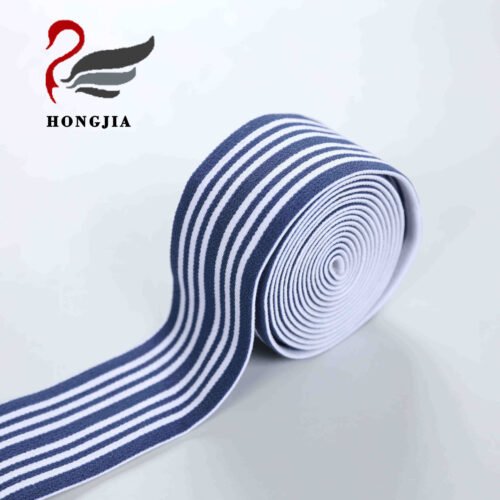 HongJia Custom LOGO Woven Elastic Band Straps Width 35mm Elastic Waist Band for Garment Underwear