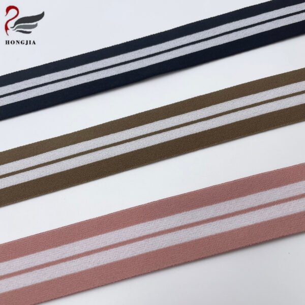 Hongjia Webbing Custom Elastic Band for Bra Strap Waistband and Lingerie Elastic Strap