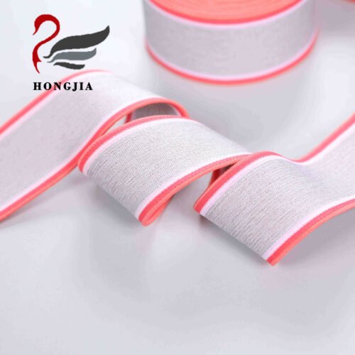 Factory Wholesale 35mm Gray Red Durable Knitted Underwear Elastic Waist Band Soft Nylon Jacquard Elastic Band