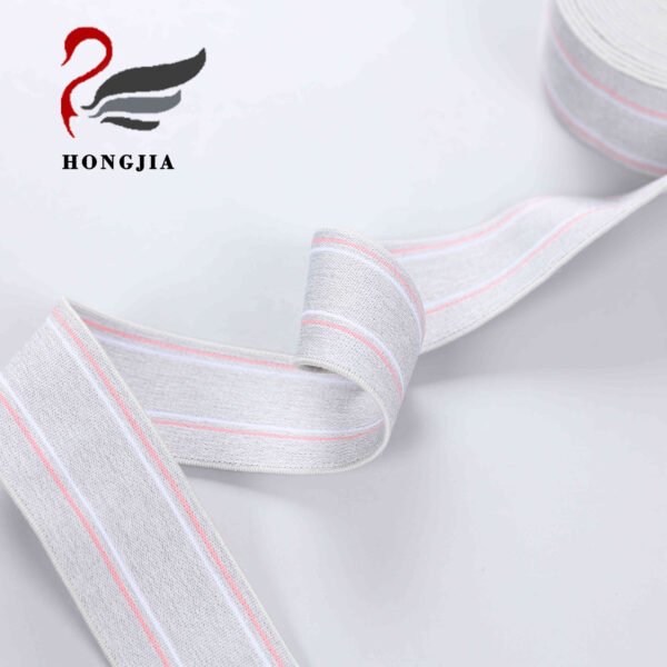 Wholesale Custom 35mm Soft Jacquard Elastic Waistband Knitted Woven Underwear Elastic Band Nylon Jacquard Elastic Band