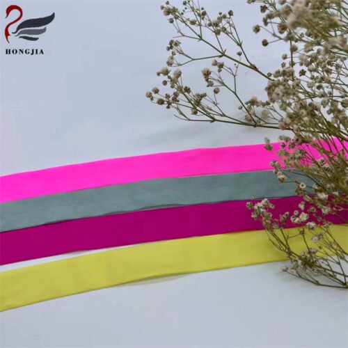 Hongjia Folding Elastic for Underwear Elastic/sportwear/yogawear Band Woven Webbing Nylon Elastic Band