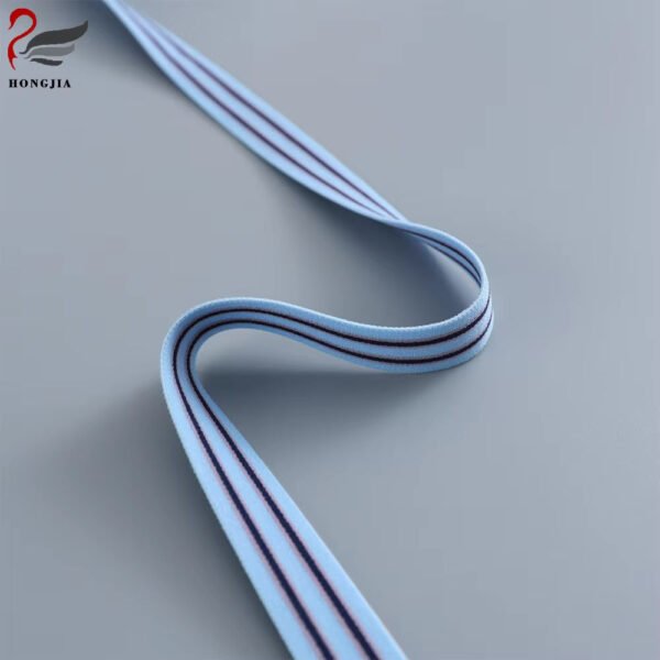 Wholesale 18mm 20mmStriped Knitted Elastic Band Underwear Shoulder Strap Anti-slip Nylon Bra Elastic Strap