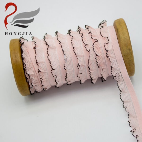 Main-01 High Quality Lace Trim Pleated Elastic Band Garment Underwear Lace Making Machine Elastic Band