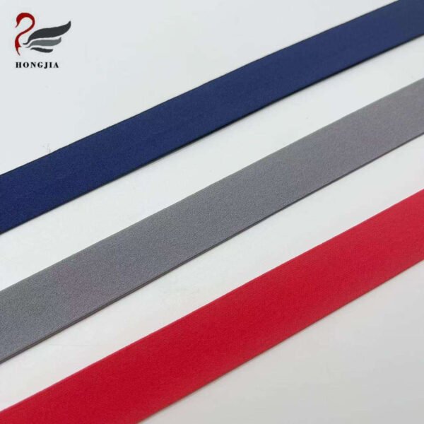 Factory Wholesale Lightweight Nylon Elastic Waistband Edge Banding Elastic Webbing Fold Over Elastic