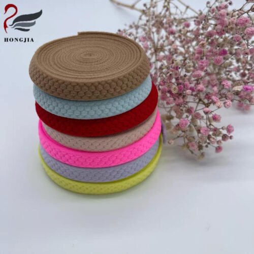 Wholesale 6mm 15mm Nylon Underwear Channeling Tape Plush Bra Underwire Casing Elastics Band