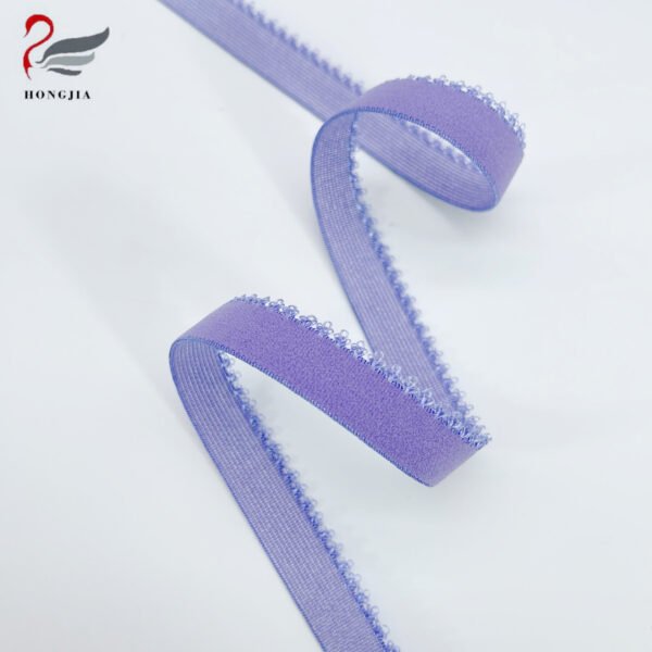 Factory Wholesale Multi-color Lingerie Straps Picot Elastic Trim Nylon Anti-slip Elastic Bra Strap