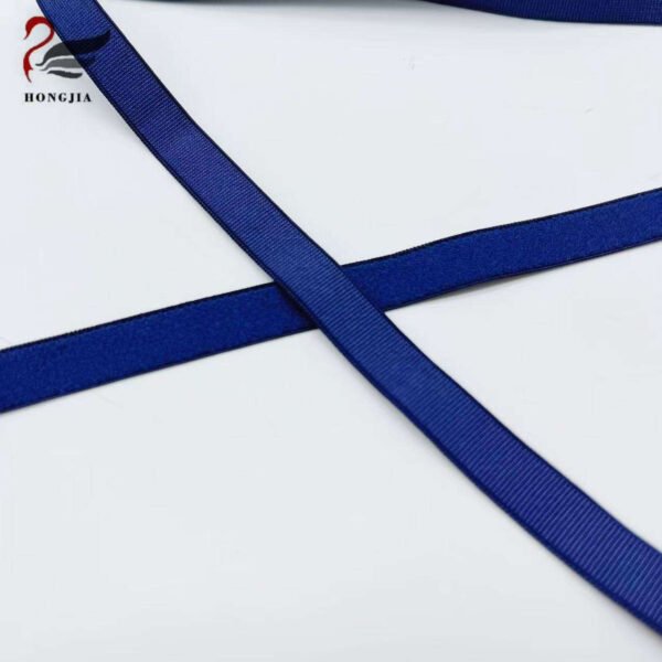 Factory Wholesale Single Color Plush Elastic Band Flat Ribbon Nylon Webbing Belts Elastic Bra Straps
