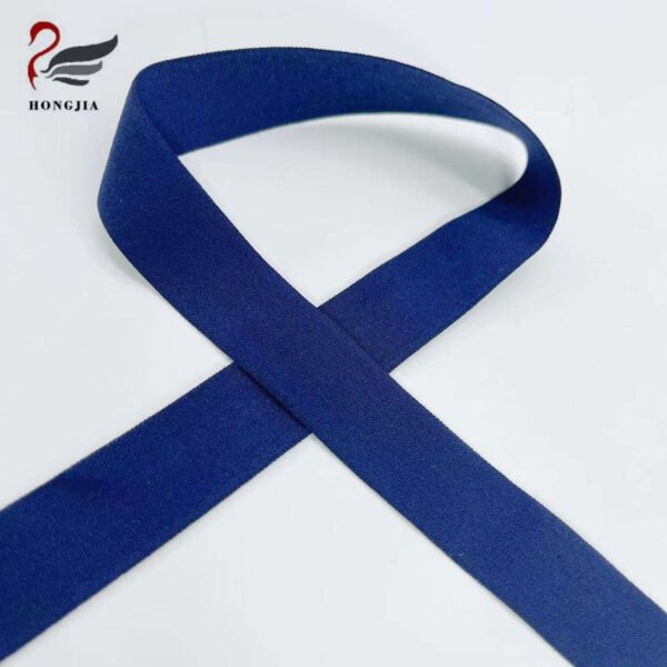 Main-02 Wholesale Customizable logo Printed Soft Nylon Elastic Band Neck Strap Bra Lingerie Tape Elastic Webbing