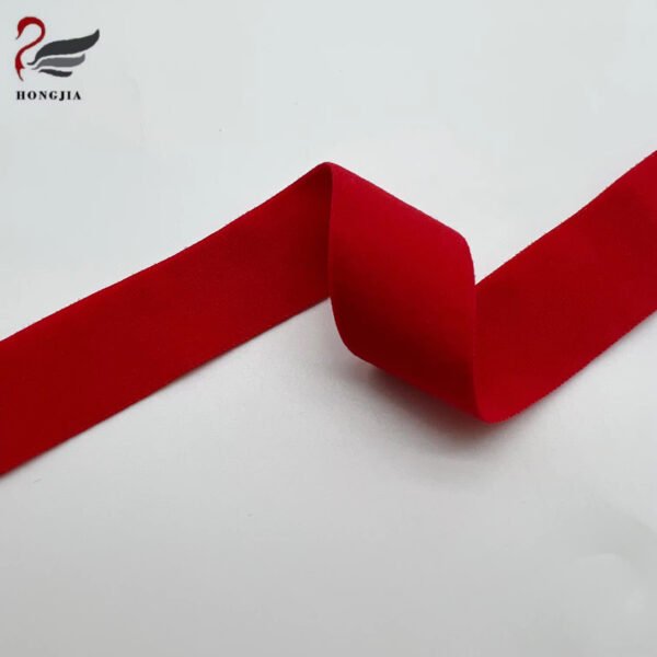 Wholesale Red pink Flat Sewing Nylon Elastic Waistband Band Adjustable Soft Underwear Bra Strap Elastic Webbing