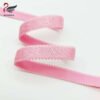 Wholesale Custom logo 18mm Colorful picot edge Jacquard Elastic Band Nylon Anti-slip Shiny Elastic Bra Straps for Underwear