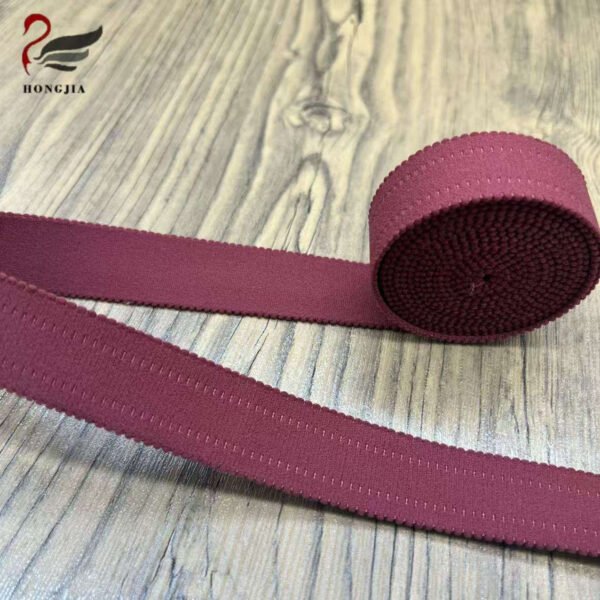 Customizable Colors 20mm Soft Plush Underwear Elastic Band Picot Non slip Bra Elastic Strap Scalloped Elastic Trim for Lingerie