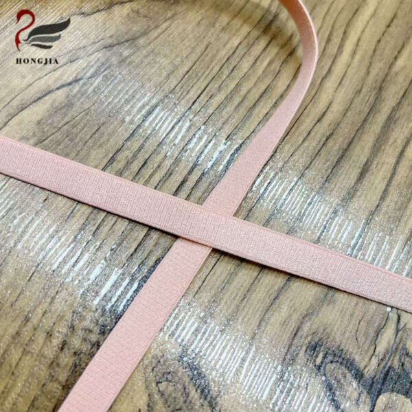 Wholesale 10mm Soft Skin Shiny Underwear Bra Elastic Band Anti-slip Adjustable Plush Bra Elastic Straps