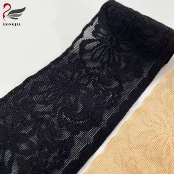 Crochet Jacquard Elastic Strap Knitted Fancy Waistband DIY Sewing Wide Lace Trim Elastic Band