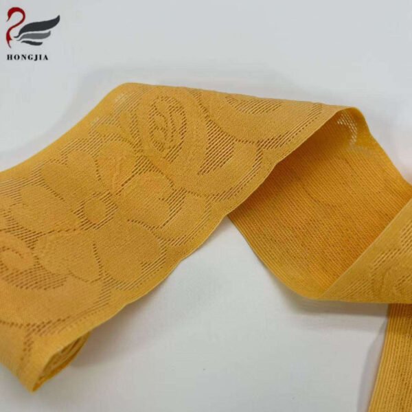 Main-02 Factory Garment Underwear Webbing Jacquard Shoulder Strap Fancy Lace Elastic Band for Bra