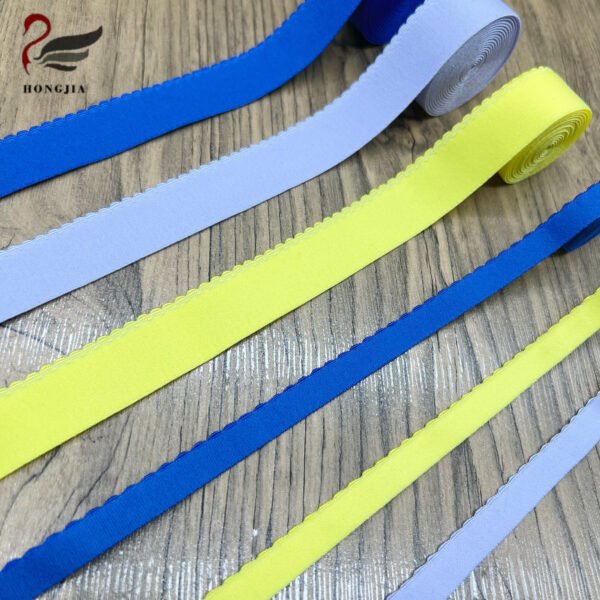 Main-02 Cheap Price 12mm 25mm Picot Elastic Bra Strap Band Scalloped Lingerie Elastic Trim Non-slip Bra Shoulder Strap