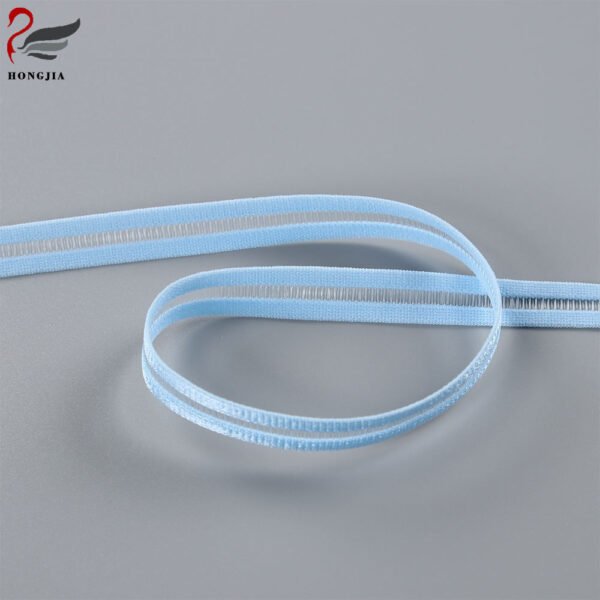 OEM ODM 10mm Soft Polyamides Bra Elastic Band Breathable Fish Silk Elastic Band for Intimate Apparel