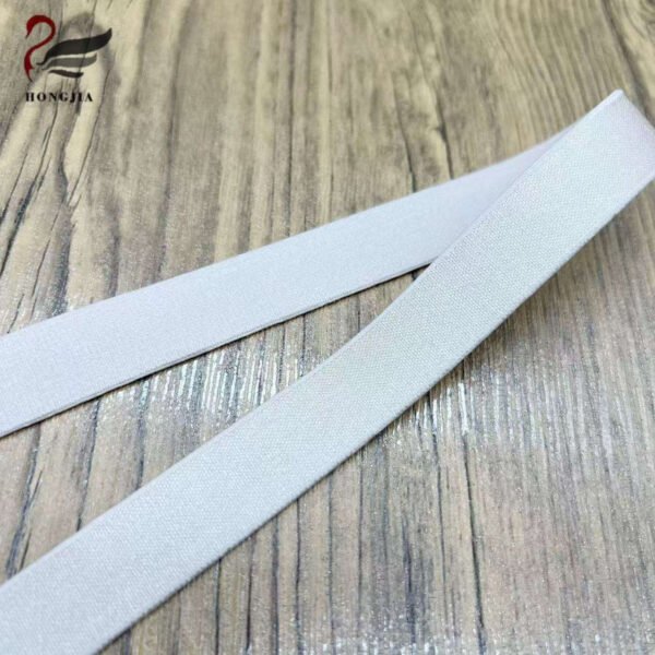 Main-02 OEM Custom Color Size 18mm Durable Shiny Bra Elastic Strap Glossy Polyamide Shoulder Straps Bra Elastic Band