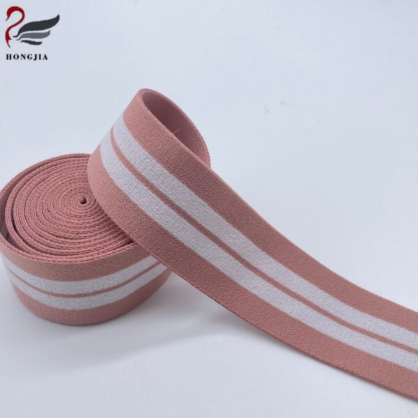 Hongjia Webbing Custom Elastic Band for Bra Strap Waistband and Lingerie Elastic Strap