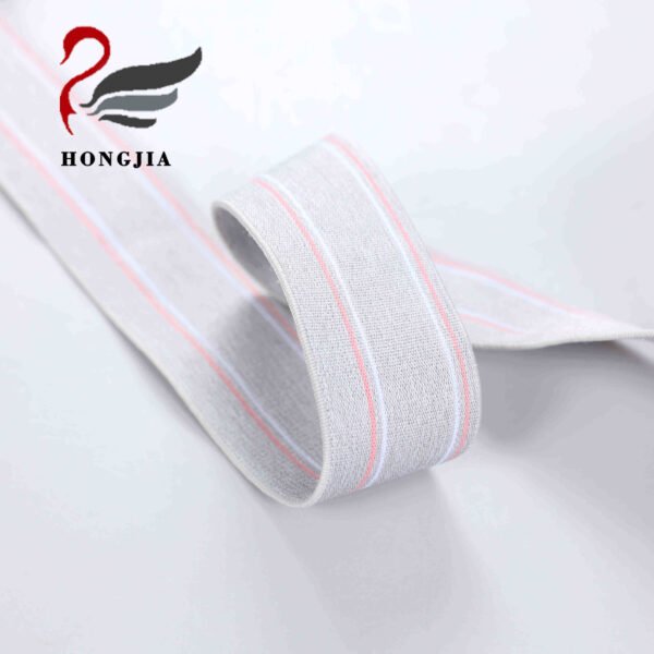 Wholesale Custom 35mm Soft Jacquard Elastic Waistband Knitted Woven Underwear Elastic Band Nylon Jacquard Elastic Band